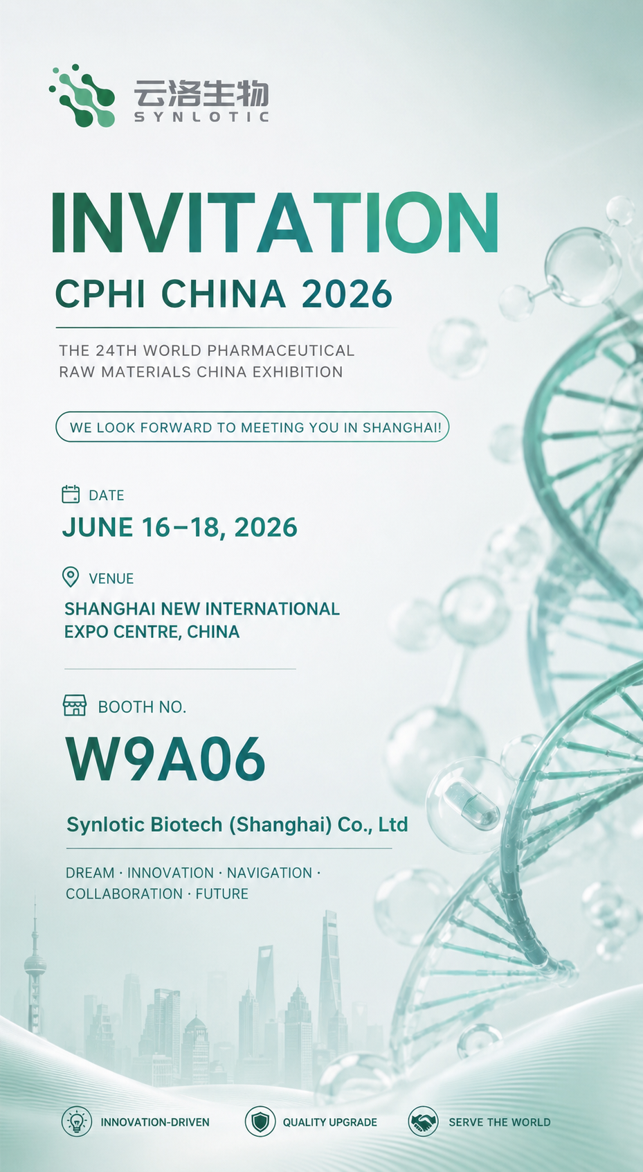 Sluit u aan bij Synlotic Biotech op CPHI China 2026